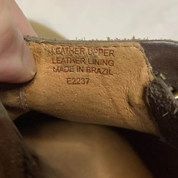 Madewell Ankle Boots Womens Size 8 Brown The Cait Leather & Suede Ankle Booties - Picture 6 of 9